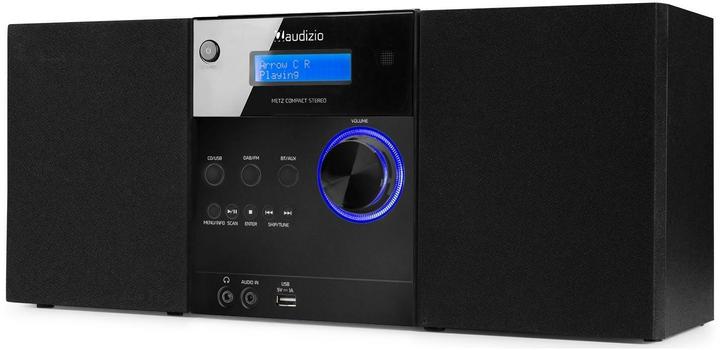 Image du produit Audizio Micro-chaîne Hi-Fi Metz (Bluetooth, Lecteur de CD, 2x 15 W)