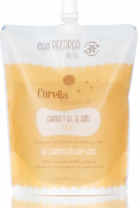 Actual product image Carelia Petits Soft Shampoo And Body Wash Refill 600ml (600 ml, Liquid shampoo)