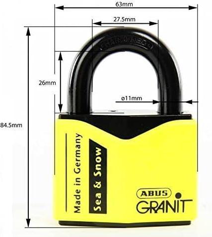 Actual product image Abus Sicherheitsschloss 37/55 GRANIT S&S