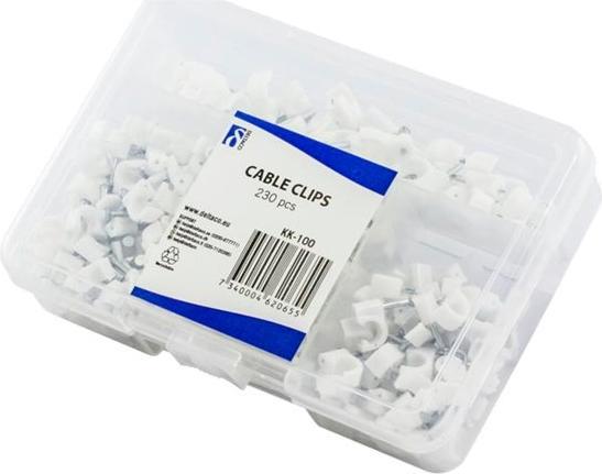 Produktbild Deltaco KK-100 - Weiss - Kunststoff - 8 mm - 230 Stück(e)