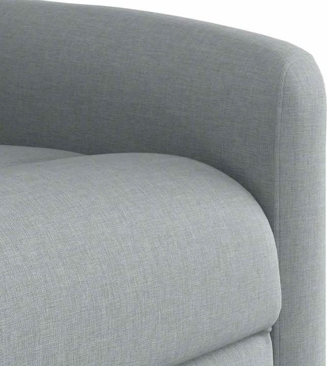 Actual product image VidaXL Massage chair with stand-up aid Light grey fabric