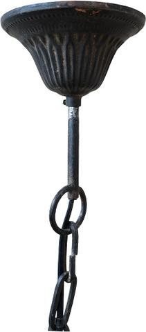 Actual product image Chic Antique Factory Hanging Lamp with Plastic Crystals (E27)