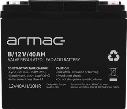 Actual product image Armac UPS-battery - Blysyre - 40 Ah