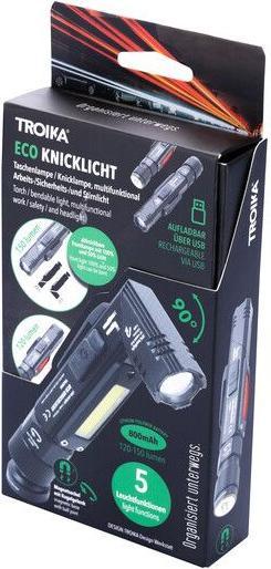 Immagine prodotto Troika ECO KNICKLICHT torcia curva lampada multifunzionale, nera (14.20 cm, 150 lm)