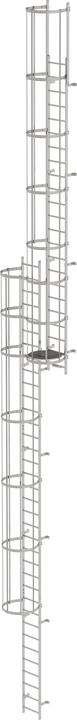 Munk Multi-step ladder with back protection (construction) stainless steel 15.48m (Multi-purpose ladder, 1548 cm)