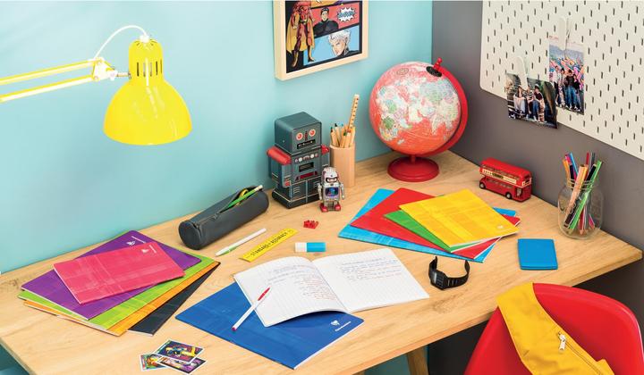 Actual product image Clairefontaine Notebook with ruler (17 x 22 cm, Checked, Hardcover)