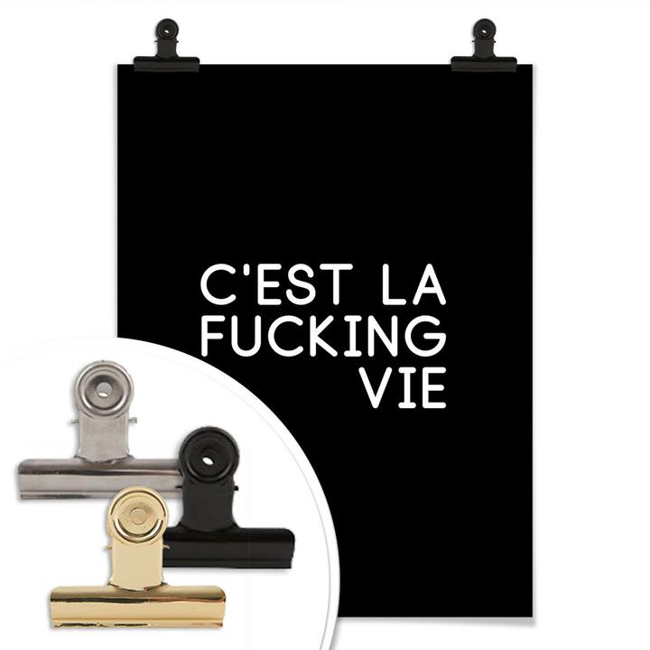 Image du produit Trenddeko C'est la fucking vie (40 x 50 cm)