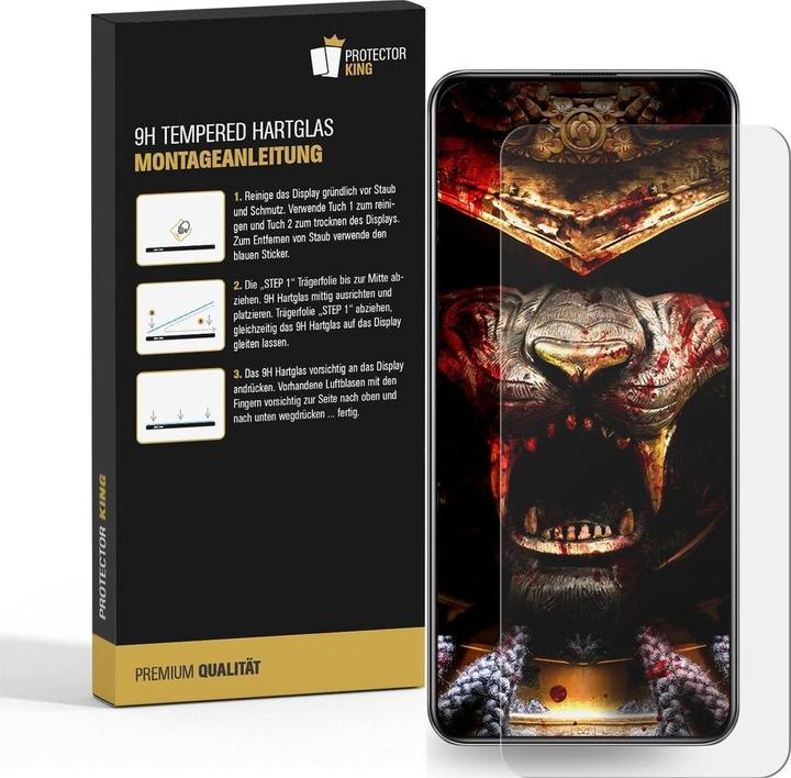Produktbild Protectorking 1x echtes Tempered 9H Panzerhartglas 3D KLAR (1 Stück, Xiaomi Redmi Note 12 Pro 5G)