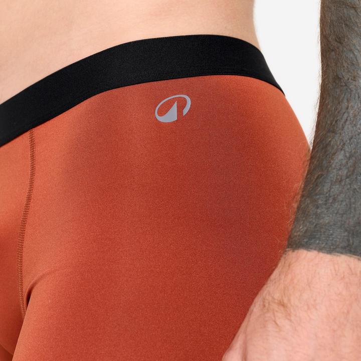 Produktbild Decathlon Boxershorts Herren Mikrofaser atmungsaktiv 3er-Pack - blau/rot (L)