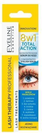 Actual product image Eveline Cosmetics Multi-purpose Eyelash Serum Total Action 8 in 1 (10 ml)