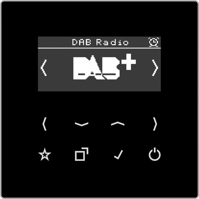 Actual product image JUNG Smart Radio DABLSSW DAB+ (VHF, DAB+)