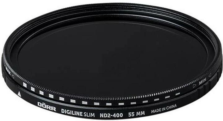 Image du produit Dörr Filtre gris Digiline Slim Variable ND2-400 - 55 mm (55 mm, Filtre gris neutre, 55 mm)