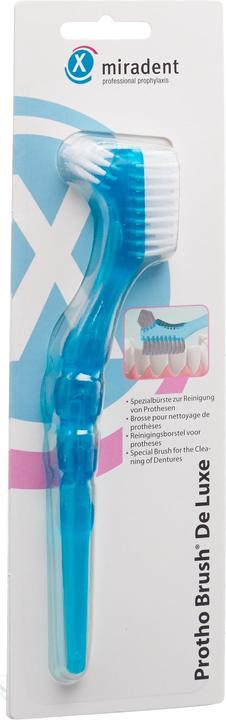 Miradent Protho Brush De Luxe Prothesenzahnbü blau (Mittel, 1 x)