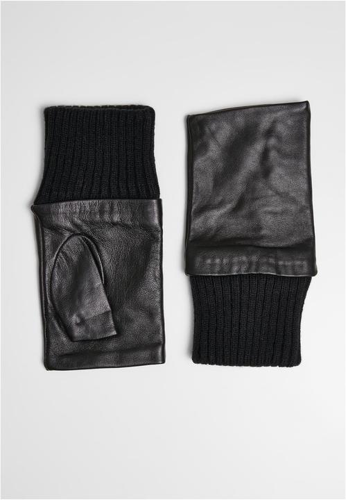 Image du produit Urban Classics Half Finger Synthetic Leather Gloves (L, XL)