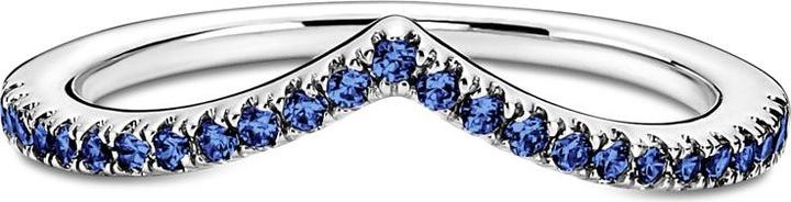 Immagine prodotto Pandora Anello blu scintillante Wishbone (48, 925 Argento)