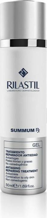 Actual product image Rilastil Summum Rx Anti-Aging Repair Gel with Folic Acid, Hyaluronic Acid and Almond Acid for Mixed and Oily (50 ml)