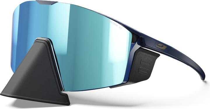 Julbo Edge Cover Blau Grau Spectron HD 4 Polarized (Blu opaco, Antracite, Blu)