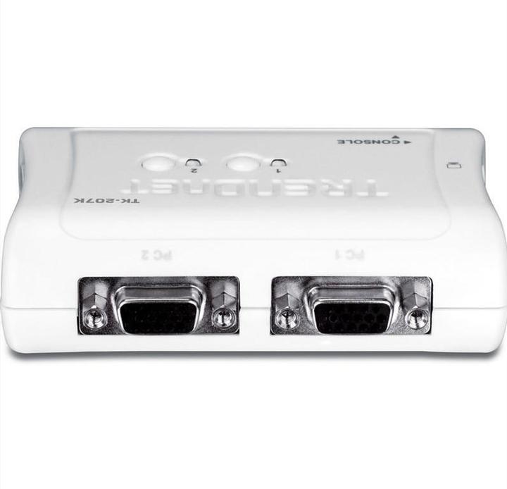 Actual product image Trendnet 2-Port USB KVM Switch w/Kit
