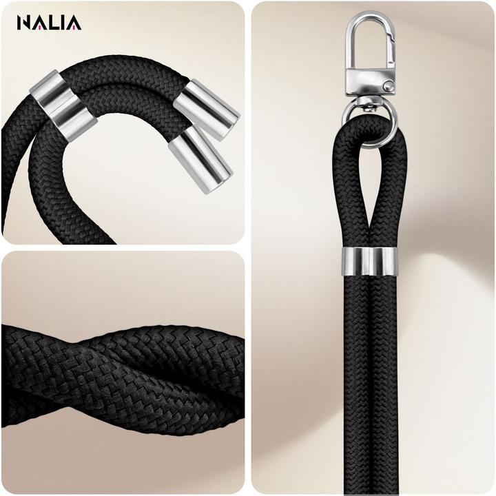Productafbeelding Nalia HoldMe Lanyard Handykette – Universal Trageband für Smartphones - Verstellbar, Soft & Elastisch