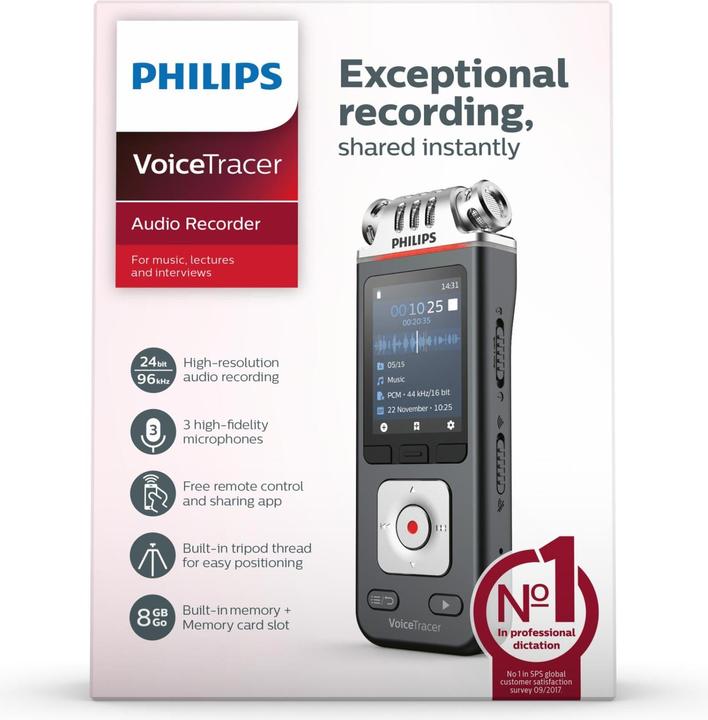 Produktbild Philips Voice Tracer DVT6110 (8 GB)