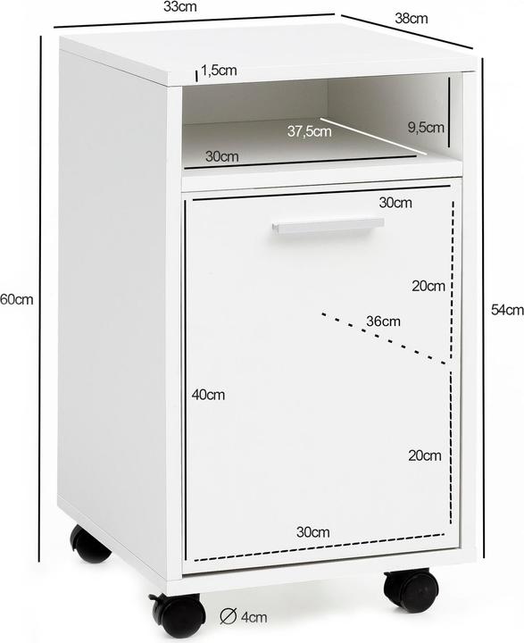 Immagine prodotto Wohnling Rotolo contenitore (33 x 38 x 60 cm)