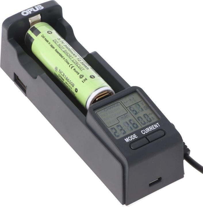 Image du produit Opus Chargeur rapide pour batteries IFR 3,2V et 3,6-3,7V avec fonction de décharge (Chargeurs sans batterie)
