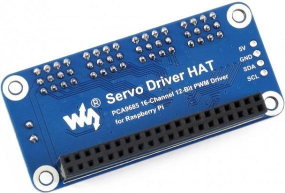 Produktbild WaveShare Servo Treiber HAT für Raspberry Pi 16-Kanal mit I2C