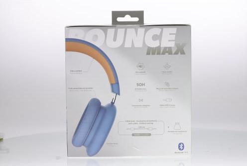 Immagine prodotto T'nB TNB Casco bluetooth Bounce Bleu (ANC, 50 h, Cablato, Senza fili)