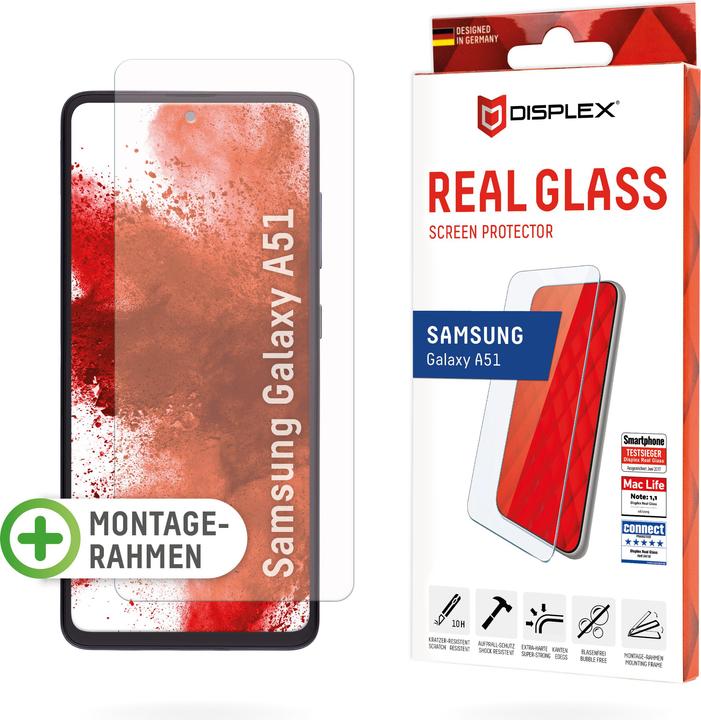 Produktbild Displex Real Glass, 2D Panzerglas (1 Stück, Samsung Galaxy A51)