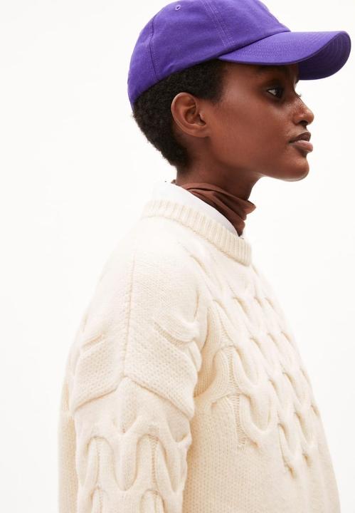 Actual product image Armedangels Alaania Pullover Stand-Up Collar Oatmilk (M)