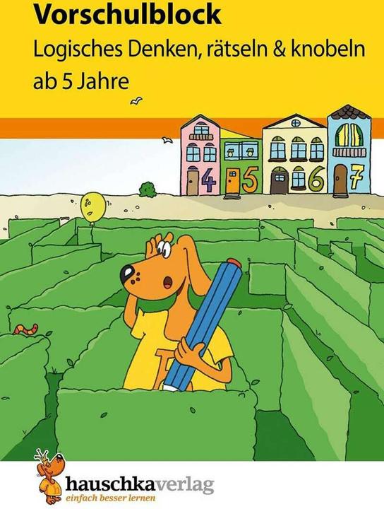 Actual product image Vorschulblock - Logisches Denken, rätseln und knobeln ab 5 Jahre (German, Sabine Dengl, Linda Bayerl, 2023)