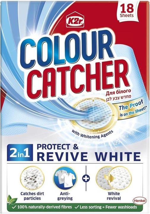 Produktbild K2r Washing Sheets Colour Rev Whit 18pcs