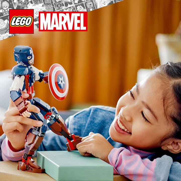 Produktbild LEGO Captain America Baufigur (76258, LEGO Marvel)