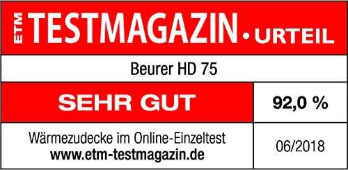Actual product image Beurer HD 75 Cosy Taupe (130 x 180 cm)