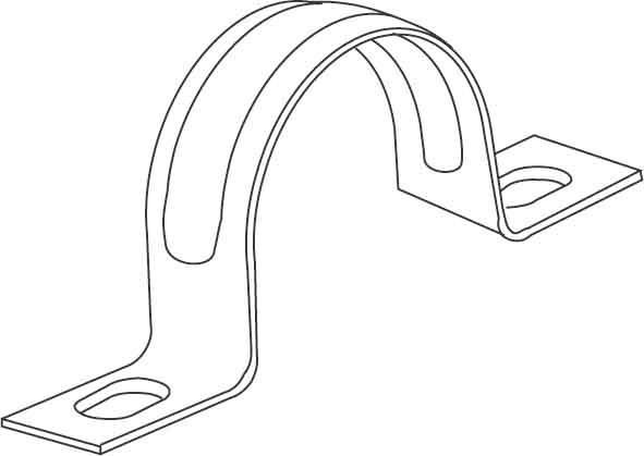 Actual product image Kleinhuis HKL 736M32 Fastening clamp ST double-lobed M32 736M32
