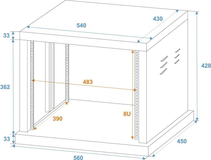 Immagine prodotto Omnitronic Cremagliera SR19 (Portapacchi 19)