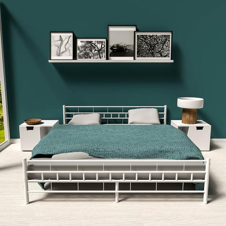 Actual product image tectake Metal bed (200 x 180 cm)