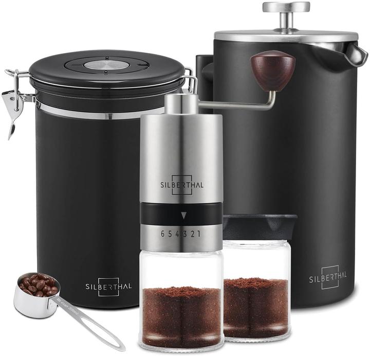 Produktbild Silberthal Kaffeemühle & Thermo French Press Set