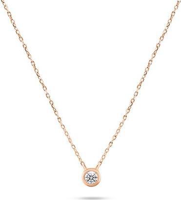 Image du produit Brilio Silver - Élégant collier en bronze avec zircon NCL86R