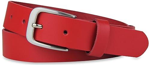 Produktbild Only-Bags.Store Ledergürtel, Gürtel, 3 cm breit, Rot, 125-140 cm (125, 130, 135, 140)