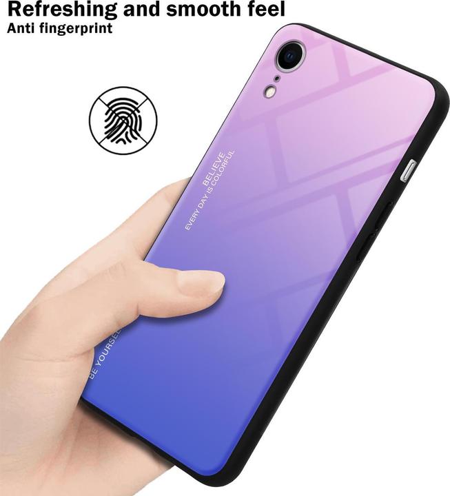 Image du produit Cadorabo Couverture en verre TPU 2 couleurs (Apple iPhone XR)