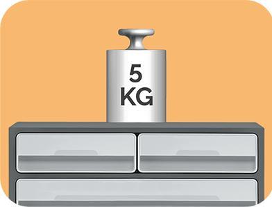 Produktbild Cep Schubladenbox MoovUp lichtgrau DIN A4 quer, DIN A5 quer mit 3 Schubladen