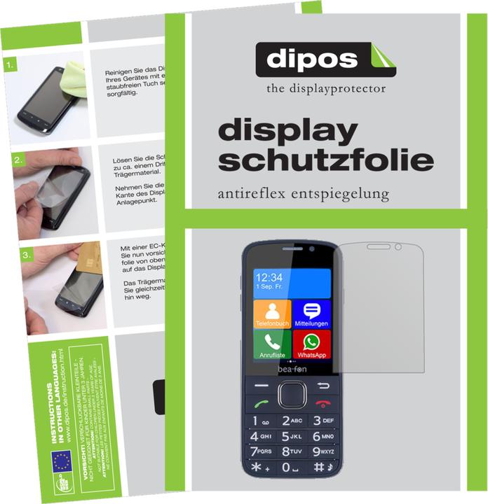 Produktbild Dipos Displayschutzfolie Antireflex (2 Stück, Beafon SL820)