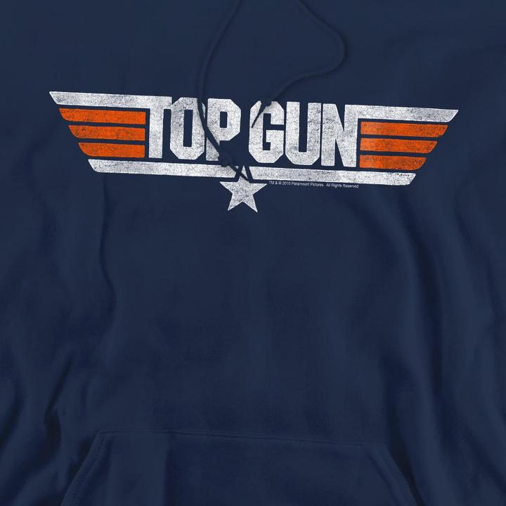 Immagine prodotto Top Gun Felpa con Cappuccio Logo Effetto Invecchiato Uomo (M)