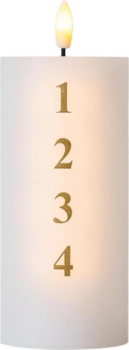 Productafbeelding Sirius LED Kaars Stille Advent, 7 cm x 150 mm, Wit (1 x)