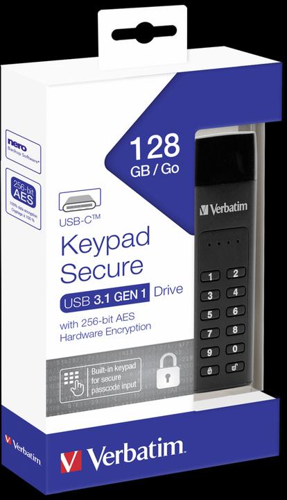 Produktbild Verbatim Keypad Secure (128 GB, USB-C)