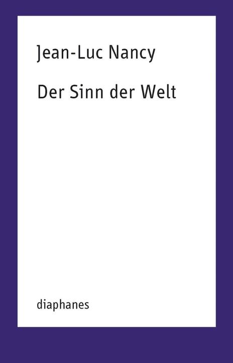 Actual product image The sense of the world (German, Nancy, Jean-Luc, 2014)