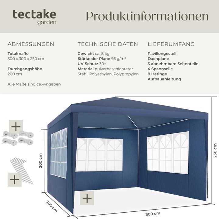 Produktbild tectake Barinas (300 cm, 300 cm)