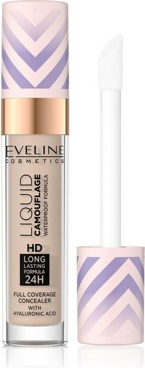 Eveline Liquid Camouflage Waterproof Concealer mit Hyaluronsäure Nr. 05 Light Sand 7.5ml (05 Light Sand)