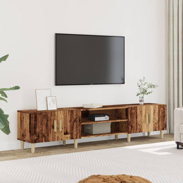 Actual product image VidaXL TV Schrank Tisch Lowboard Fernsehschrank Fernsehtisch Altholz-Optik (180 x 31.5 x 40 cm)